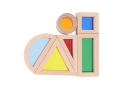 Bloques Geométricos Acrílicos De Colores, Juguetes Fotosensibles Montessori, Juguetes Creativos De Formas Y Colores Para Niños.