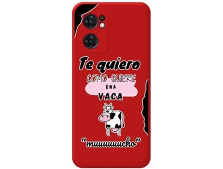 Carcasa para Oppo Find X5 Lite 5G TUMUNDOSMARTPHONE Silicona Líquida Dibujos Rojo