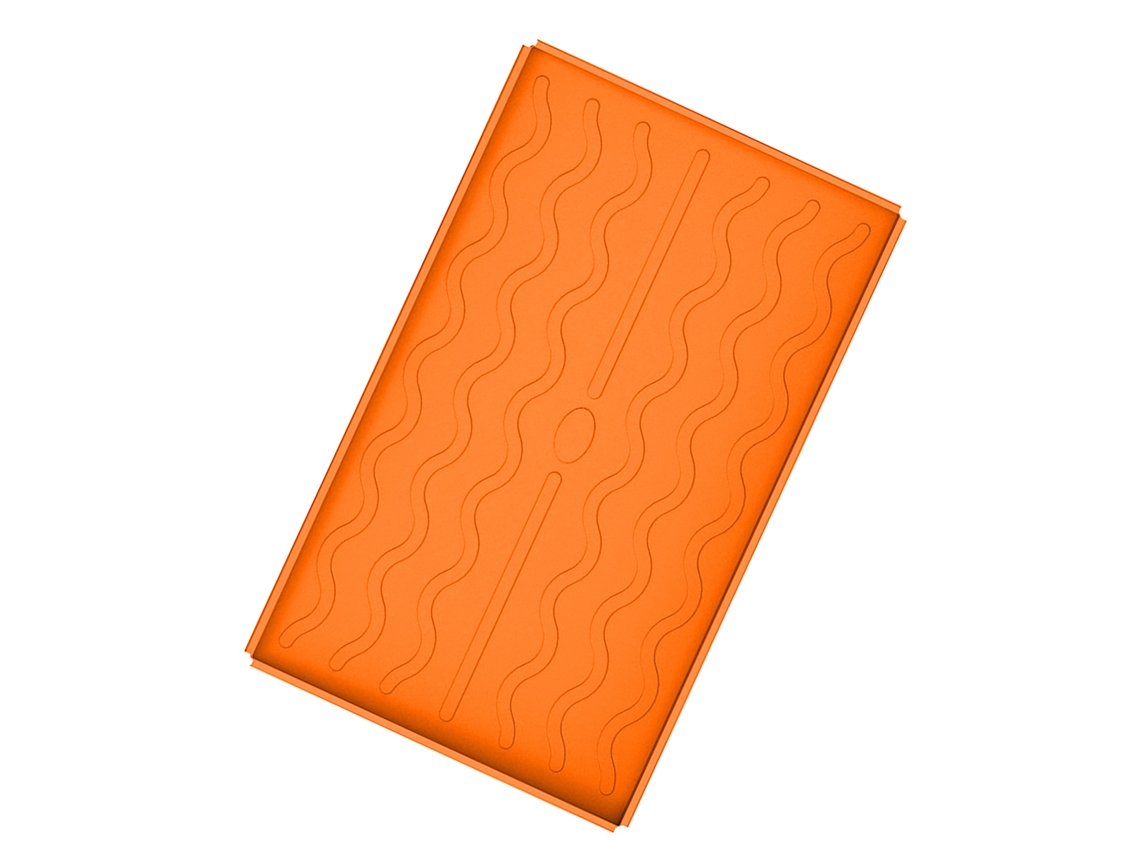 Tapete protector de silicona de grado alimenticio para parrilla de barbacoa, horno y microondas, 36 naranja