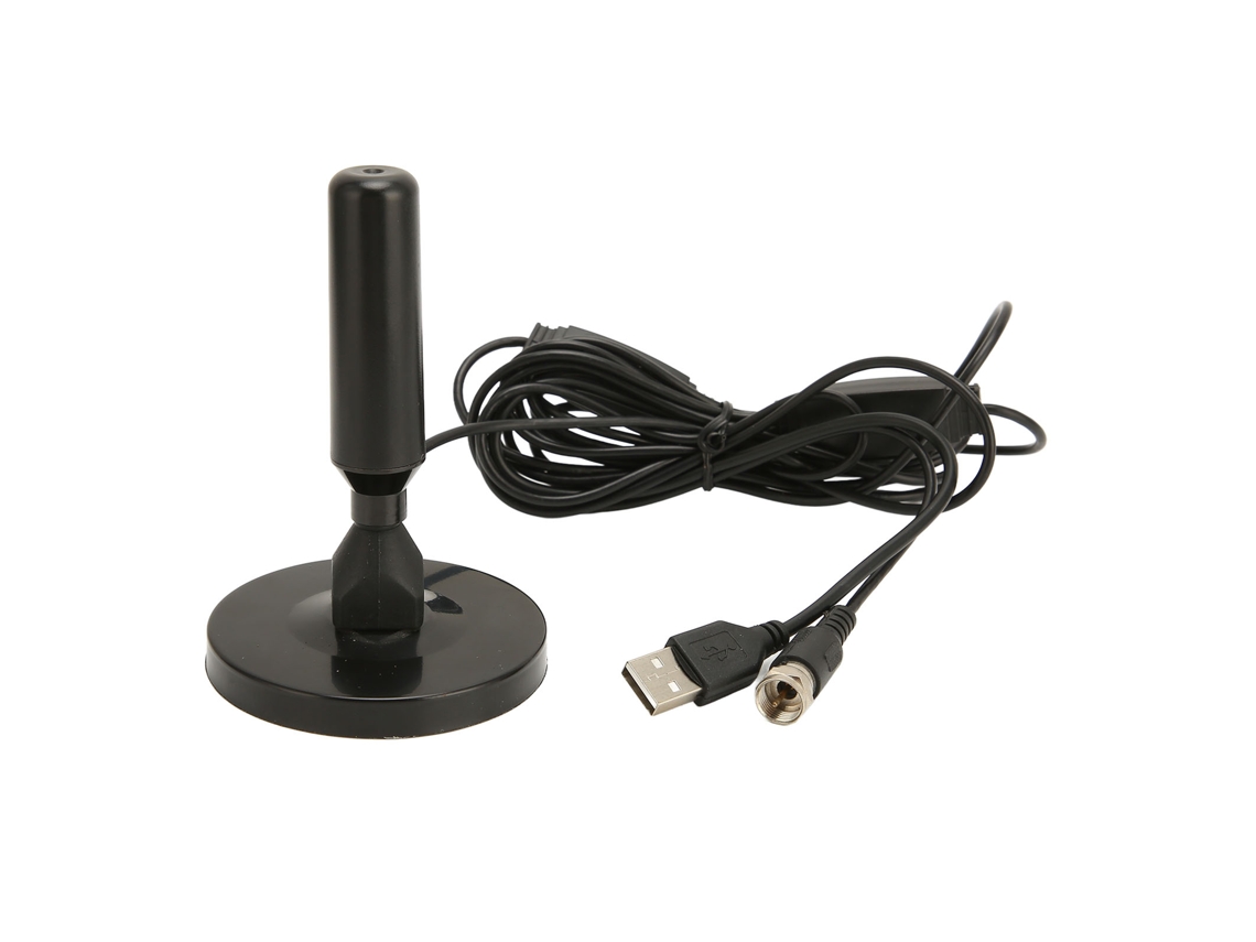 Antena de TV digital con recepción de 360 grados y base magnética fuerte