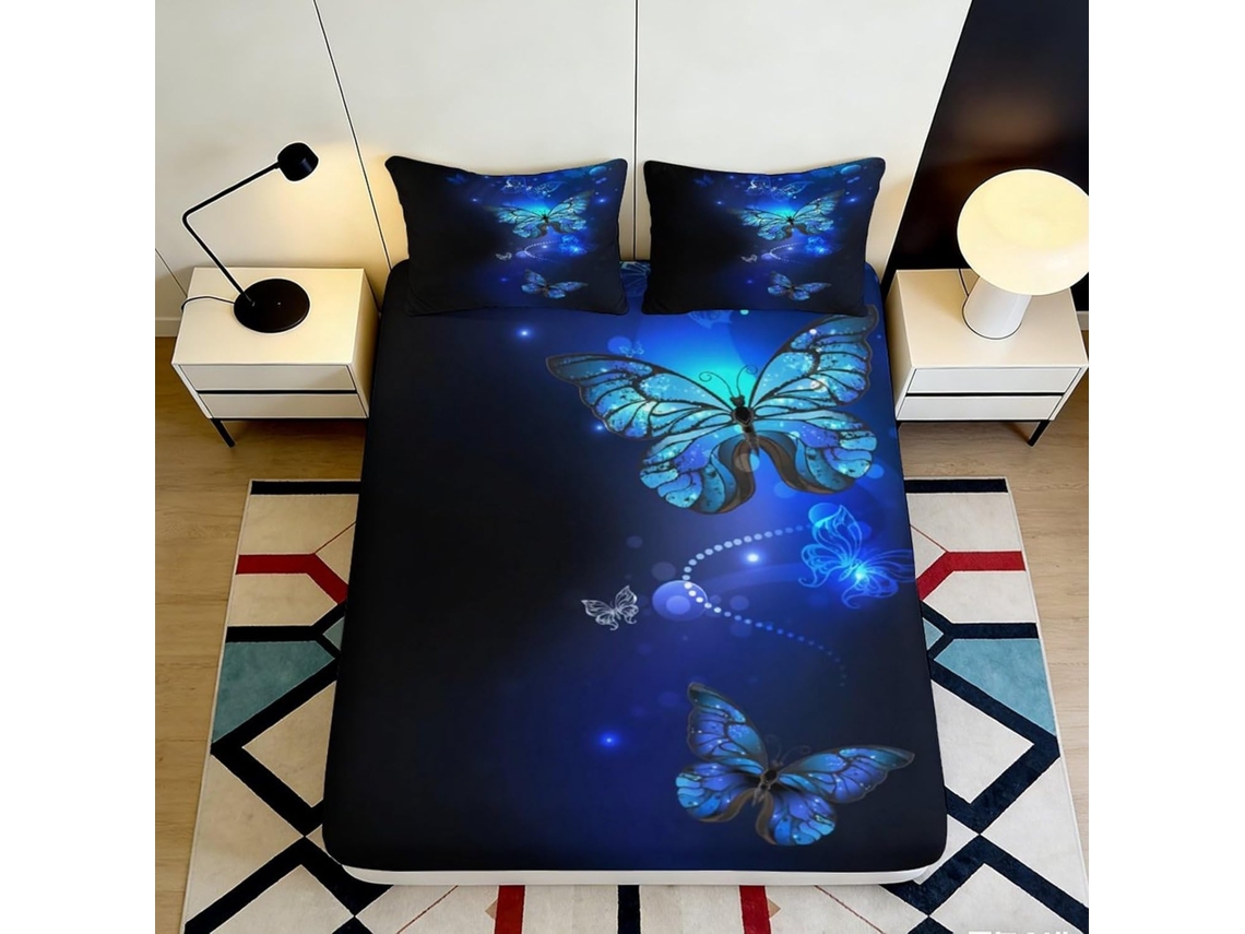 Microfibra Estampado Microfibra Diseño Almohada Juego Color 120x200cm 200x25cm
