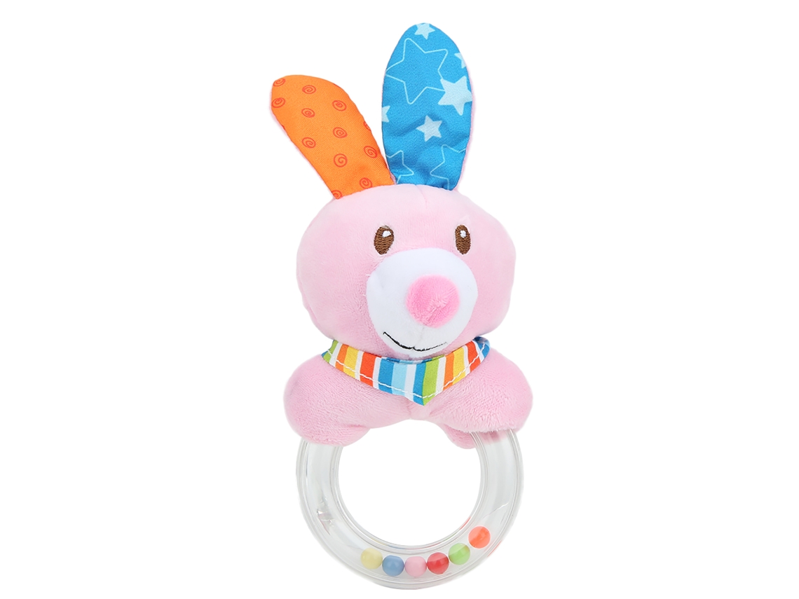 Peluche Con Cascabel Manual Para La Educación Del Bebé, Suave Sonajero De Ratón.