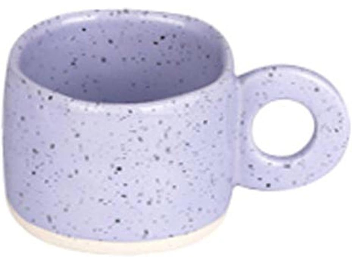 Taza de café de cerámica con asa