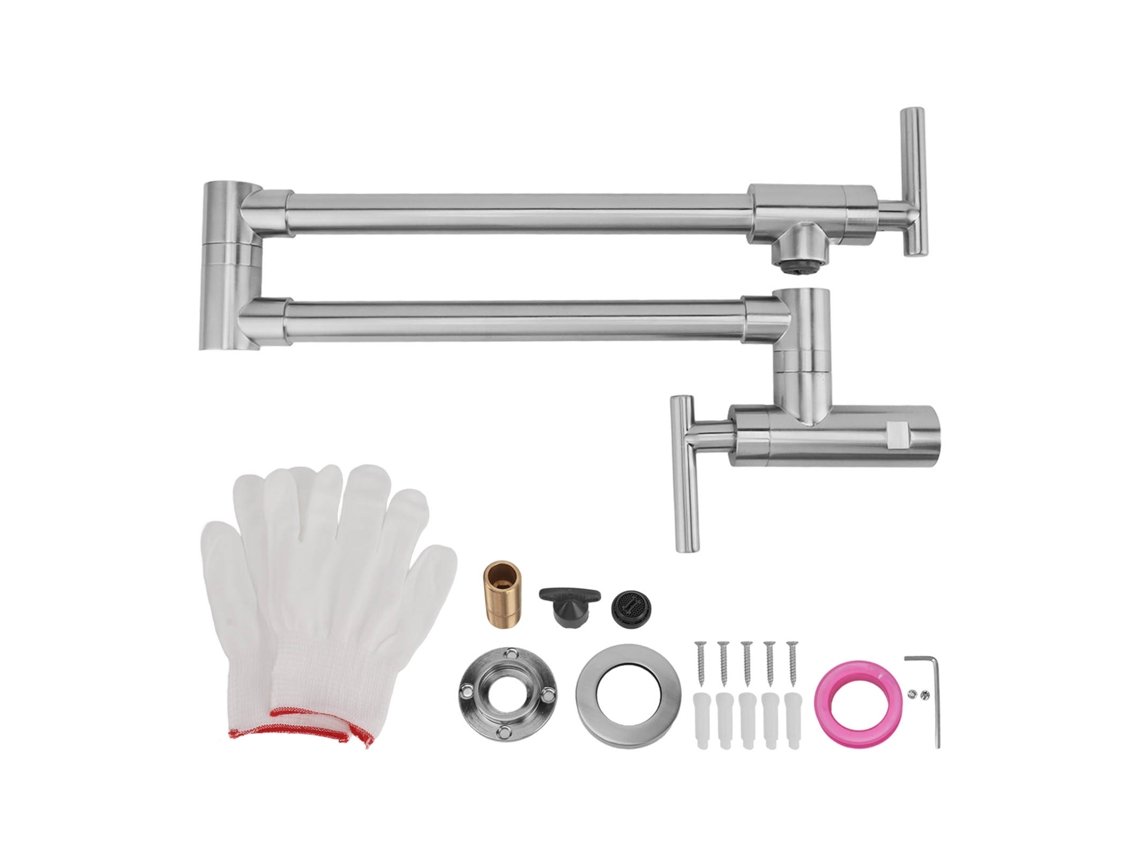 Grifo de cocina con brazo giratorio y plegable