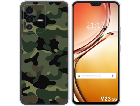 Carcasa para Vivo V23 5G TUMUNDOSMARTPHONE Dibujos Camuflaje Multicolor