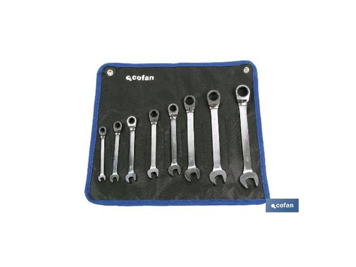 Set 8 llaves de carraca mixta