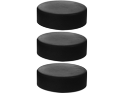 Juego de 3 discos de hockey de goma SFUSHOS