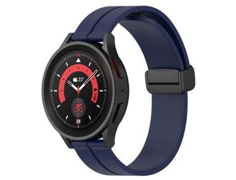 Correa de reloj inteligente para Huawei Watch GT3 42 mm 20 mm Correa de reloj de silicona con cierre magnético de color sólido (azul medianoche)