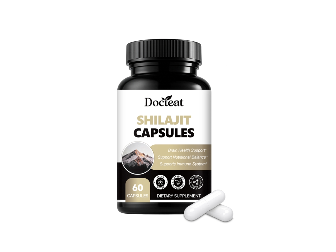 Cápsulas Docteat Shilajit para soporte energético portátil