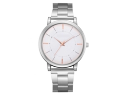Reloj De Pareja Zhoulianfa De Piel Sintética Con Movimiento De Cuarzo Y Aleación (blanco)