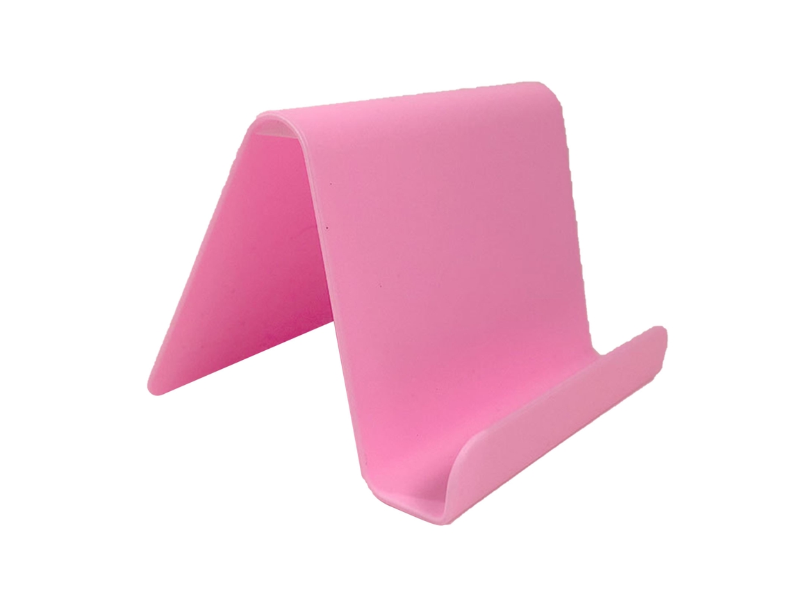 Suporte Para Celular Plástico Antiderrapante Estável Portátil Durável Dock Para Home Car Rosa