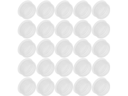 100 Tapones Interiores De Plástico De 24 Mm A Prueba De Fugas Para Frascos De Cosméticos (paquete De 100)