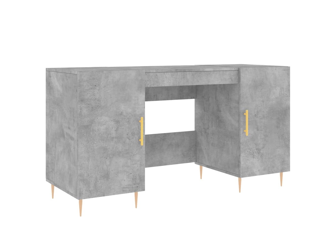 Maison Exclusive - Escritorio Madera De Ingeniería Gris Hormigón 140x50x75 Cm
