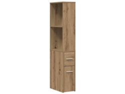 Maison Exclusive - Armario De Baño Estrecho Con Ruedas Madera Roble Artisian