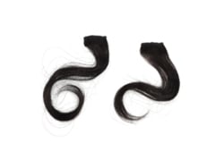 2 Unidades De Flequillo Largo Onda Clip-in Para Mujer, Material De Fibra Resistente Al Calor, Diseño Personalizable Y Versátil