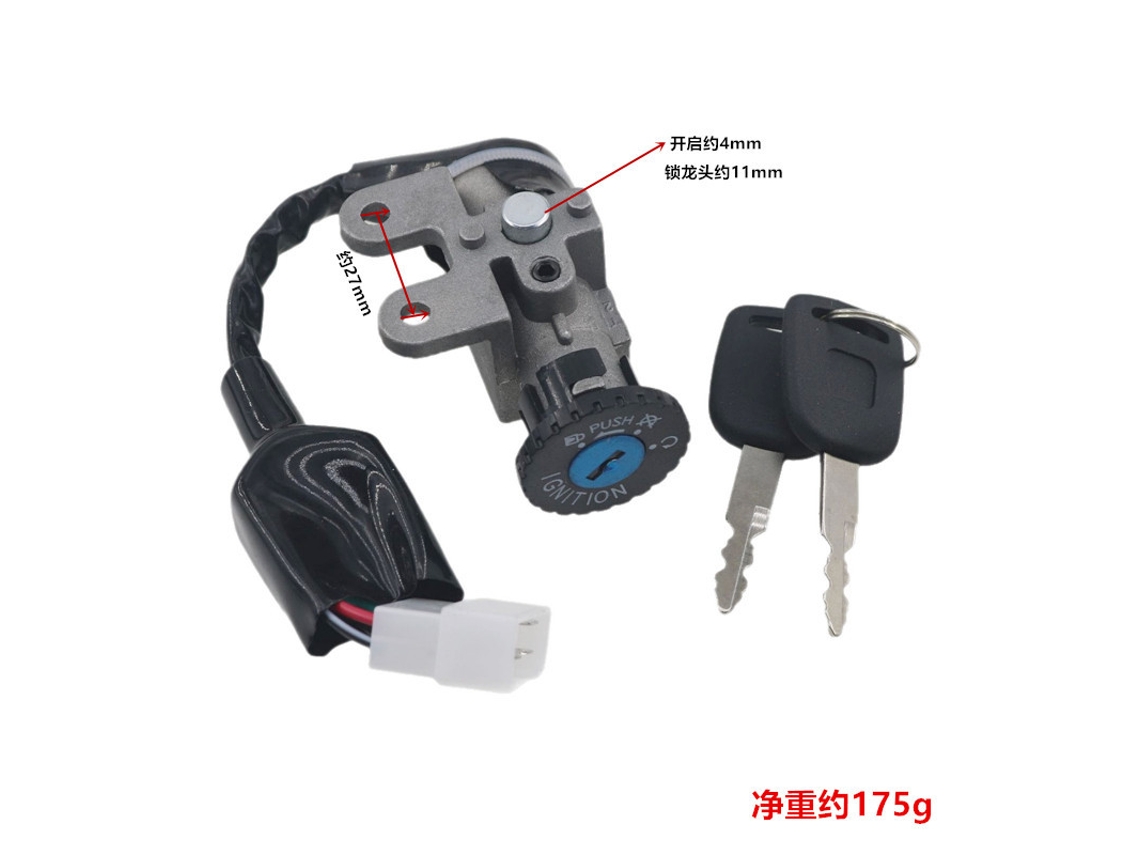 Conjunto De Interruptor De Encendido Para Gy6-50 – Compatible Con Scooters De 50 Cc
