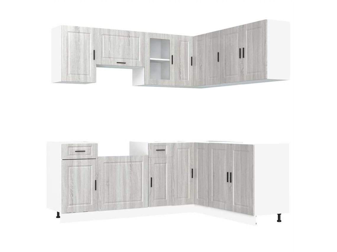 Juego de 11 gabinetes de cocina Sonoma Grey EXCLUSIVO DE MAISON