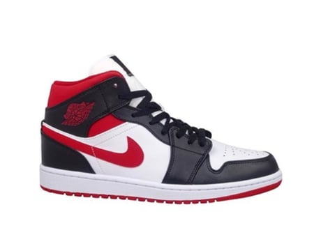 Zapatillas Deportivas NIKE (Blanco, Rojo, Negro -Material Sintético, Cuero Natural -43)