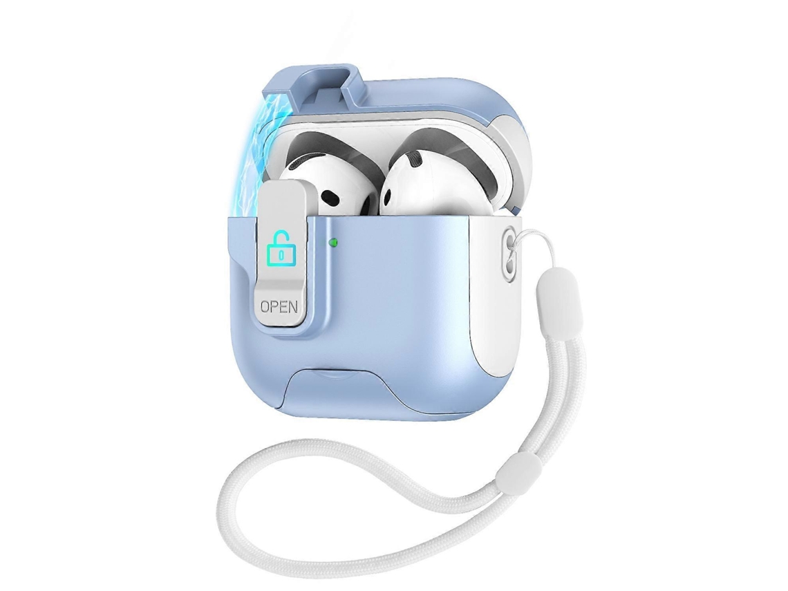 Estuche para auriculares con tapa retráctil automática y cierre de seguridad. GIECY