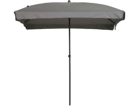 Madison Sombrilla Patmos Luxe rectangular 210x140 cm gris claro