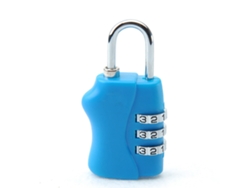 Candado De Combinación Ligero, Resistente Y A Prueba De Óxido Para Equipaje, Ideal Para Viajes, Actividades Al Aire Libre Y Negocios. Color Azul Cielo.