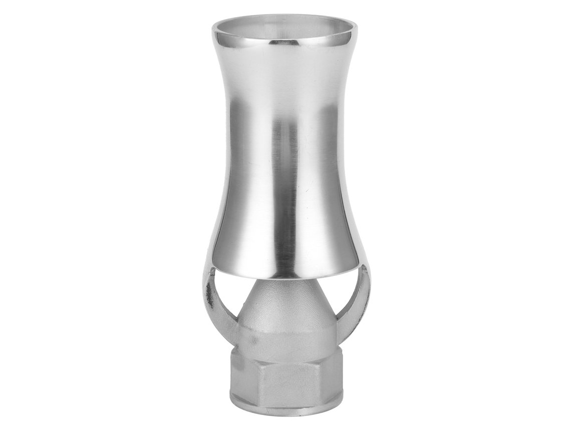 Boquilla de fuente de acero inoxidable (forma de cedro, chorro ajustable)