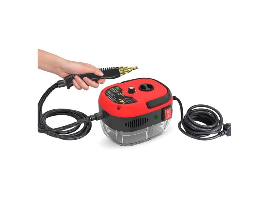 Limpiador a vapor Limpiador a vapor portátil Alta temperatura y presión 2500W para campana de microondas Rojo Eu-220V RNCYN