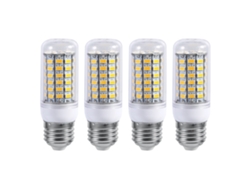 4 Bombillas Led E27 De 10 W Y 220 V, Luz Blanca Cálida, Para Reemplazo En Techos Domésticos - Duraderas