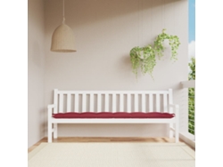 Cojín grande para banco de jardín, tela Oxford, tono rojo HARLANV1