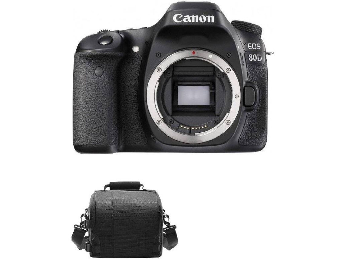 Cámara Reflex CANON EOS 80D + Bolsa (APS-C)