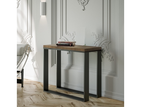 Consolas Elettra Libra Extensible hasta 90 cm ITAMOBY (90 x 45 x 80 cm - Paneles de Melamina - Nogal)