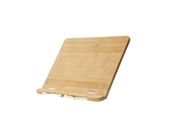 Soporte de lectura portátil y ajustable de bambú, estuche plegable para tableta, para estudio en casa.