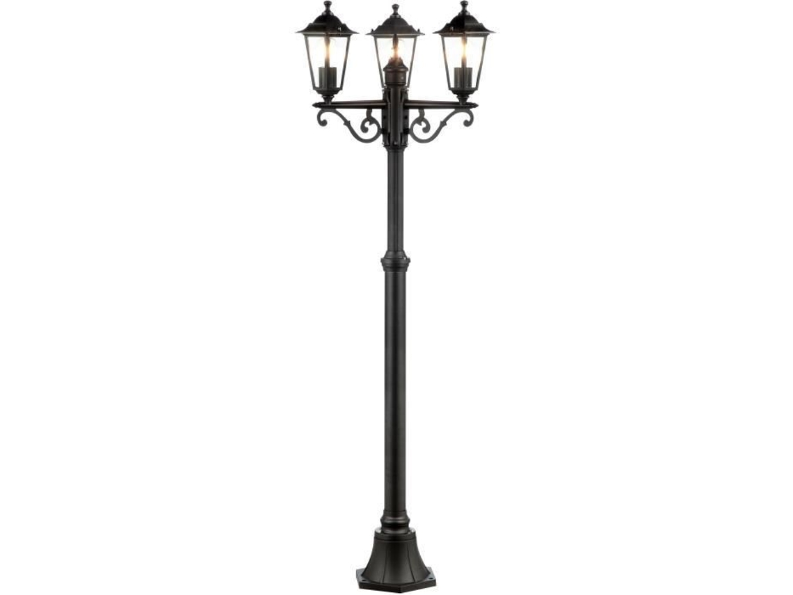 Carleen Outdoor Lamp 3L, Black, E27 Max 60W, lâmpada não incluída