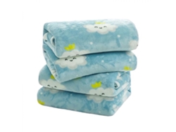 Maravillosa manta para bebé, regalo ideal para baby shower, cálida manta con estampado de nubes, manta portátil para recién nacidos, manta para cuna