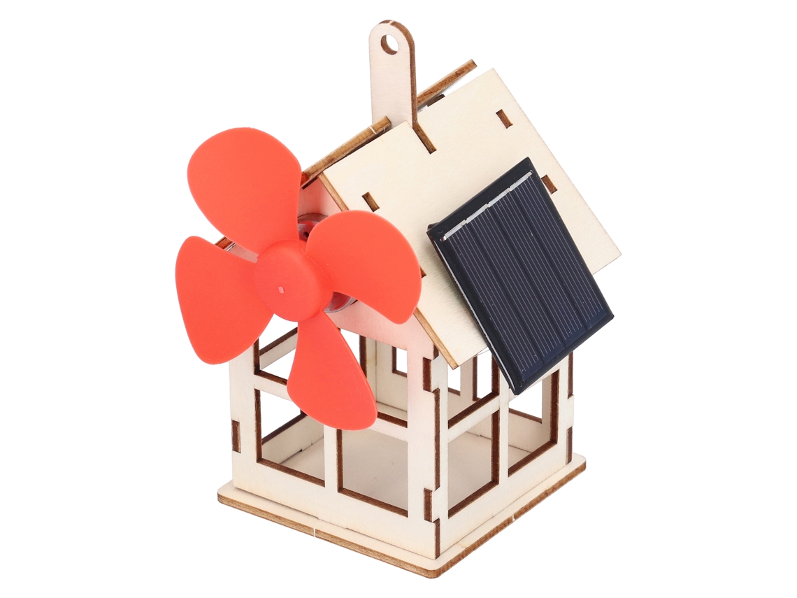 Juguete Educativo Solar Para Armar: Casa De Madera Con Molino De Viento Para Niños De 7 Años En Adelante.