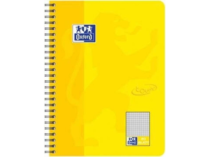 Cuarderno OXFORD (Amarillo - A4 - Cuadriculado - 21x29.7cm)