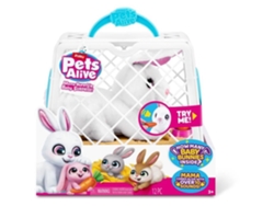 Zuru Pets Alive Juego interactivo Mamá Conejita Bebé Sonido Conejo 10 Sonidos Sorpresa Bebé