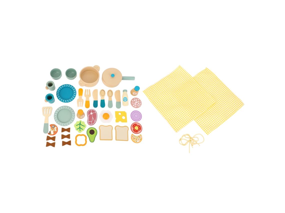 Juego De Utensilios De Cocina De Madera Para Niños, Juego Educativo De Rol Realista, Juguetes De Cocina Simulados