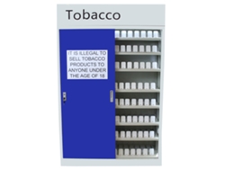 Armario para cigarrillos con puertas azules