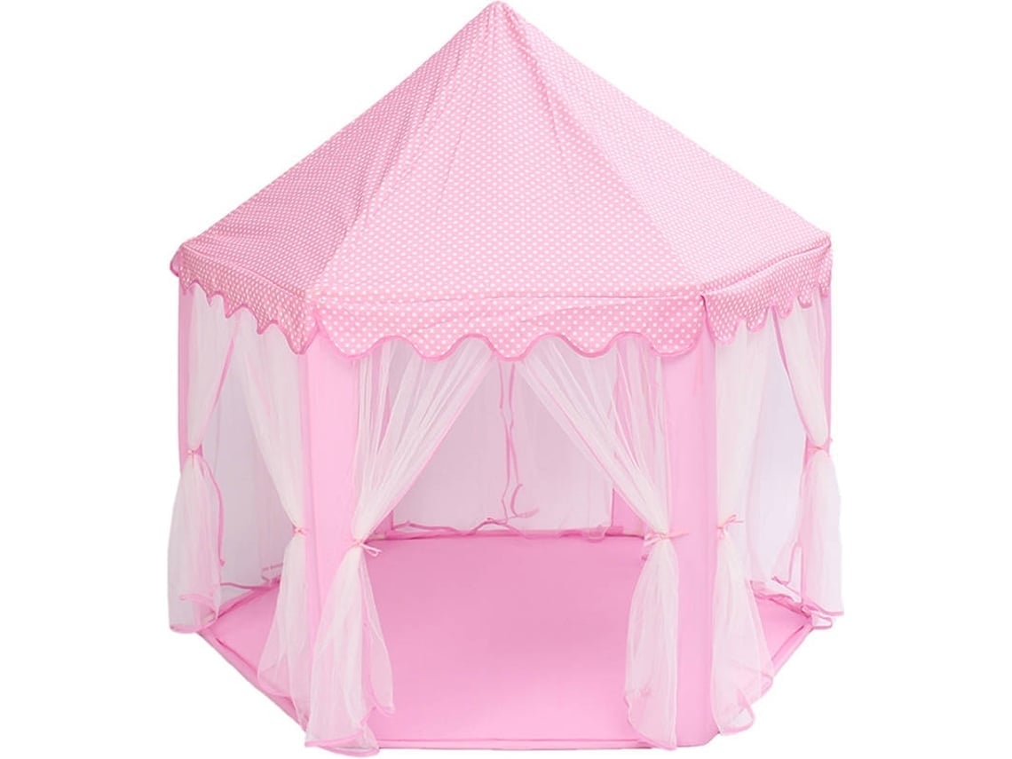 Tienda De Campaña Rosa Con Forma De Castillo De Princesa (140 X 140 X 135 Cm), Ideal Para Niños, Educativa Y Duradera.