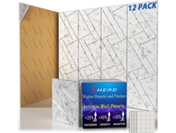 Paquete De 12 Paneles Acústicos Autoadhesivos Y Absorbentes De Sonido Fabricados Con Espuma De Alta Densidad – 30,5 X 1