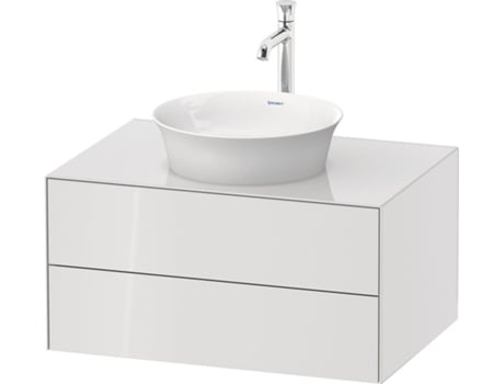DURAVIT Tulip blanco, mueble de baño colgado en la pared, ancho 800 x fondo 550mm, con 2 cajones, con tecnología tip-on, WT49850
