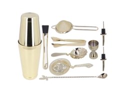 Juego De Coctelería De Acero Inoxidable 304 De 11 Piezas: Utensilios Para Mezclar, Ideales Para Bares Y Uso Doméstico.