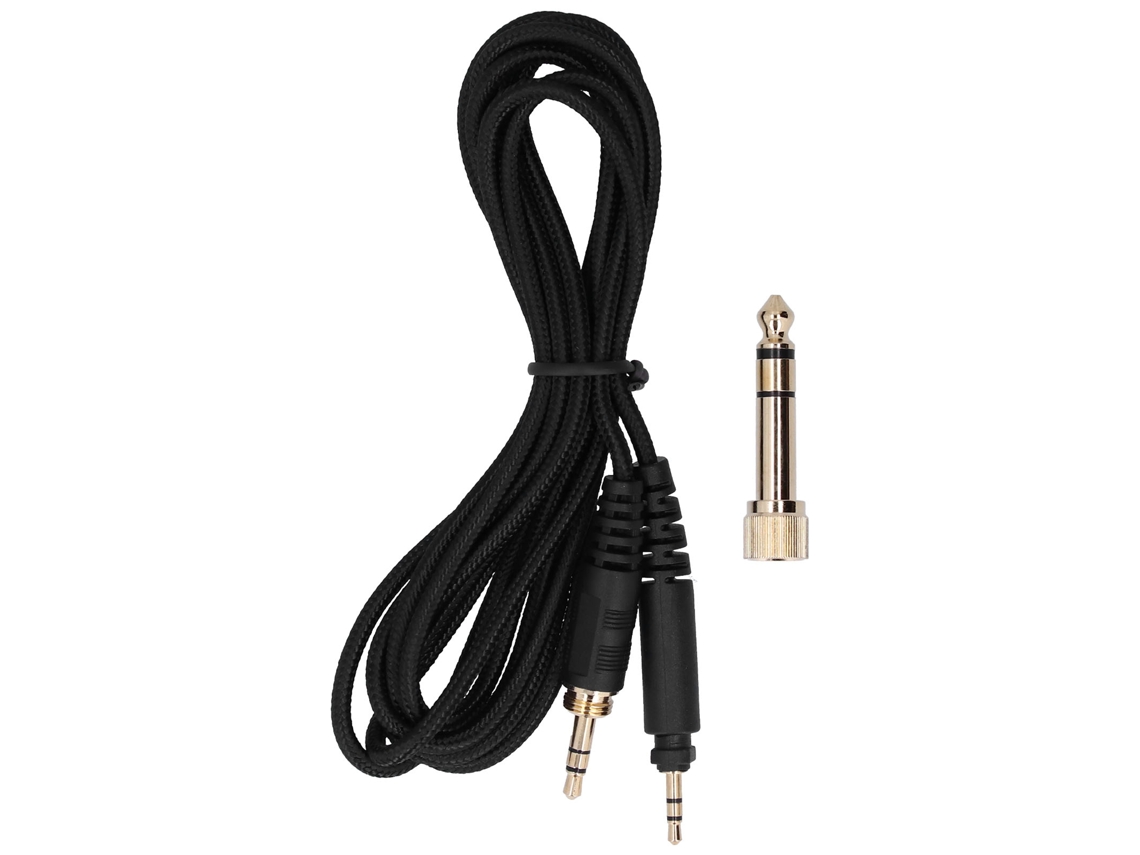Cable de audio D2026n de 2,5 mm a 3,5 mm/6,35 mm para auriculares Shure SRH440 y Philips SHP9000
