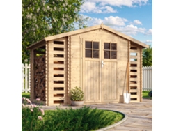 Cobertizo de madera 5,47 m² Al. 218 x 328 x 206 cm Timbela M391f