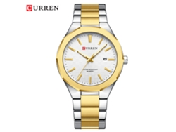 Reloj De Cuarzo Para Hombre, De Acero Inoxidable, Resistente Al Agua, Con Calendario Personalizado Y Estilo Casual.