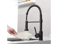 Grifo Monomando Para Fregadero De Cocina Con Resorte De Latón Macizo