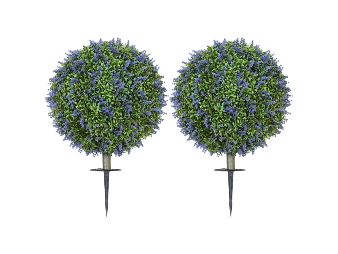 Conjunto De Árvores Artificiais (2 Peças, Resistente A Uv)