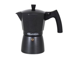 Cafetera Italiana QUTTIN Darkblack Inducción Negra