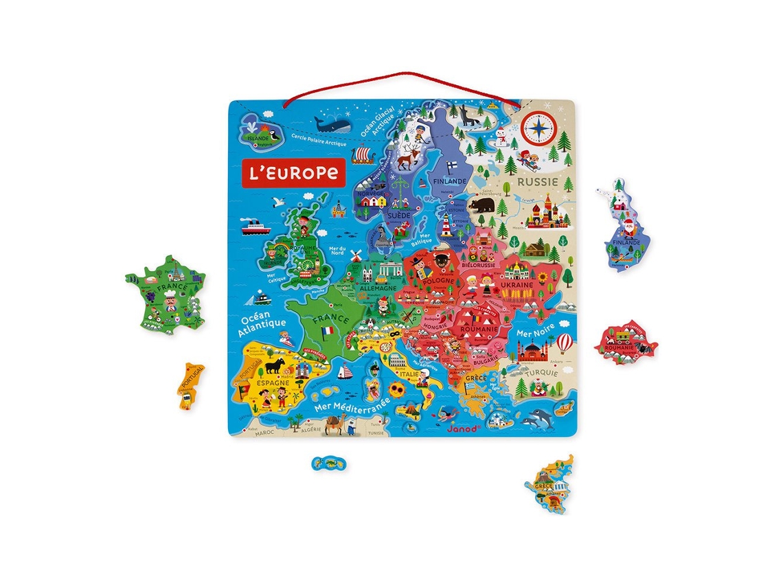 Juego Margneticos JANOD Magnetic european map